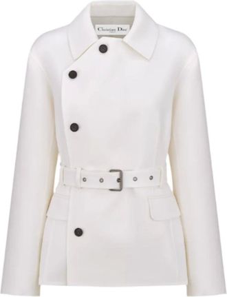 Dior Dames, Jassen, Wit, Maat: 3XS Zijde