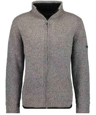 Ragman Strickfleecejacke RAGMAN, Herren, Gr. 4XL5860, braun (mokka), 70% Wolle 30% Nylon, Jacken Strickfleecejacke
