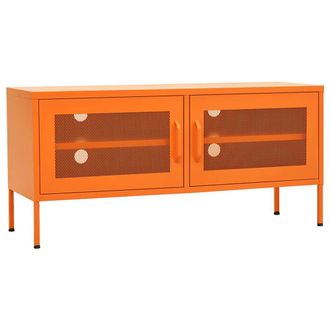 Berkfield Home TV Cabinet Orange 105x35x50 cm Steel | Size: 105 x 35 x 50 cm