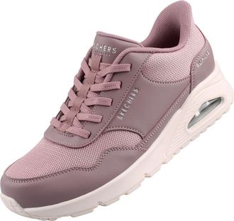 Skechers Womens Uno Banksia Slip-On Sneakers, Deauville Mauve Duraleather/Mesh, 5 UK