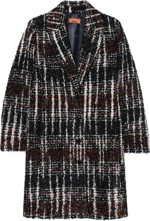 Missoni Mantel met enkele rij knopen - Zwart