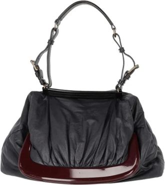 Marni Tweedehands leren handtassen - Dames - Vintage Schoudertas - Blauw - ONE Size - Vintage