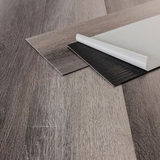 ML Design Ml-design - Suelo Vin&iacute;lico Adhesivo De Pvc 11,15 M&sup2; Color Pino Gris Grosor 2mm Planchas De Vinilo Autoadhesivas 91,5x15,3cm 80x L&aacute;minas Aspecto Madera