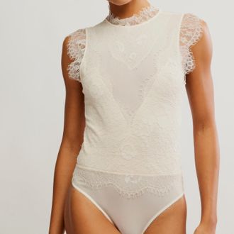 Free People Sweet Nothing Bodysuit In Tea