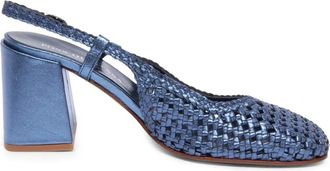 Pons Quintana Metallic slingback schoenen Osaka model - Dames - Pumps - Blauw - 36 EU - Leer - Schoenen