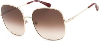 Ferragamo Womens SF300S-703 SF300S 59 703 Fashion Sunglasses - Gold - One Size