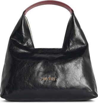 Marni Trapeze Mini Black Leather Handbag