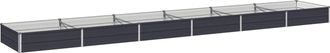 vidaXL Cama De Jard&iacute;n Elevada Gris Antracita 480 X 80 X 24 Cm Vidaxl