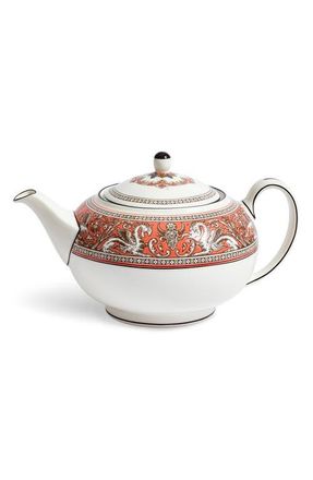 Wedgwood Florentine Bone China Teapot in Salmon at Nordstrom