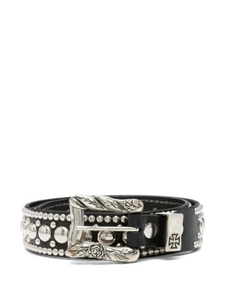 Enfants Riches Deprimes stud-embellished belt - unisex - Calf Leather/Metal - 100 - Black