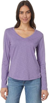 Toad&Co Marley II Long Sleeve T-Shirts Womens Clothing Pansy : XS, Spandex/Lyocell/Cotton