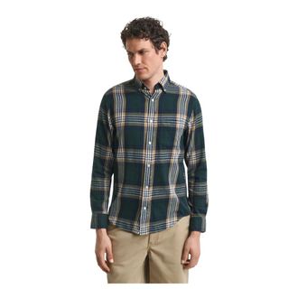 GANT Regular Fit Windblown Flannel Check Shirt - Heren - Casual Overhemden - Veelkleurig - 2XL - Katoen - Overhemden