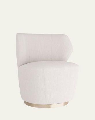 Arteriors Poppy Velvet Swivel Chair