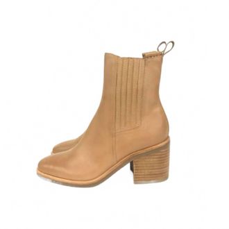 Silent D Womens Naydo Heeled Ankle Boot In Tan