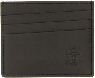 Brunello Cucinelli Accessoires, Heren, Zwart, ONE Size, Wallets & Cardholders