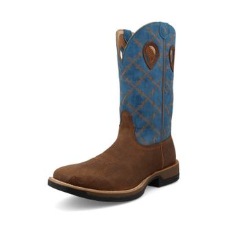 Twisted X Boots Mens Cellstretch Western Boot In Brown/blue