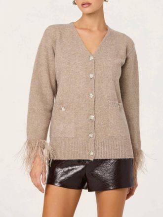 Astr Grie Cardigan In Beige