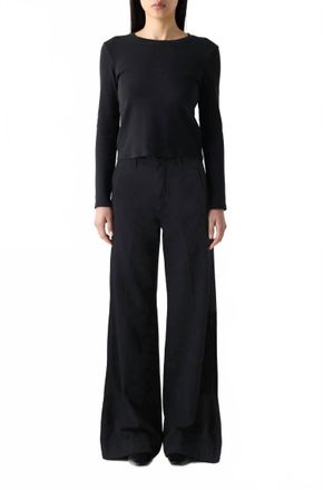 Amo Frida Twill Trouser In Vintage Black
