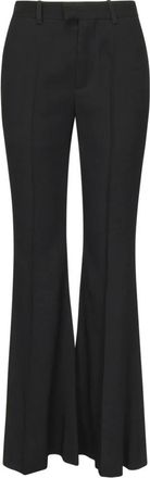 Balenciaga Uitlopende broek - Dames - Wijde Broeken - Zwart - XS - Broeken
