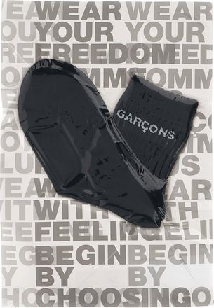 Comme Des Gar&ccedil;ons Comme des Gar&ccedil;ons Homme Plus Socks de logotipo