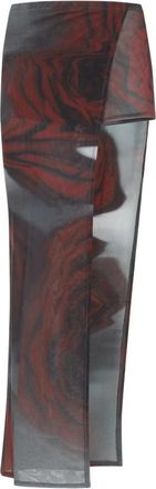Jean Paul Gaultier Multicolor Stijlvolle Rok Aw 25 - Dames - Maxi Rokken - Veelkleurig - M - Rokken