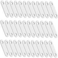 OEM 40 Piezas De Soportes Planos De Acero Inoxidable Grueso Reforzados Para Fijaci&oacute;n De Muebles, Placas Estabilizadoras Rectas De Acero Inoxidable Para Re