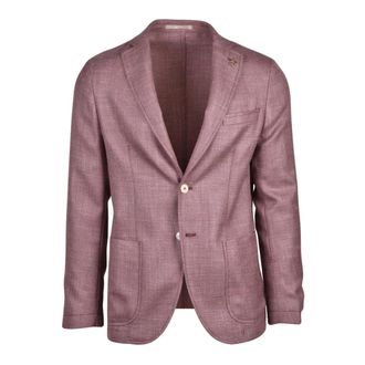 Paoloni Jassen, Heren, Rood, M, Wol, Giacca Stondata