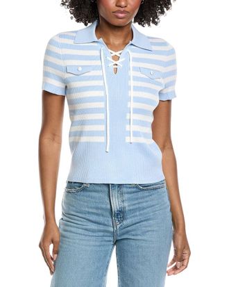 Shelli Segal Tie Front Sweater