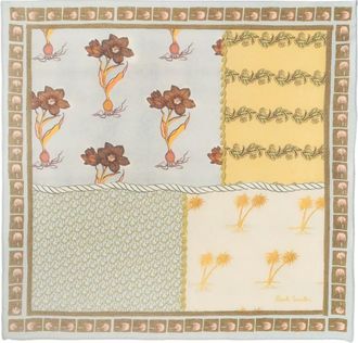 Paul Smith floral-print cotton pocket square - Neutrals