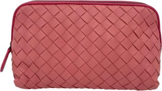 Bottega Veneta Pink Leather Pouch (Pre-Owned)