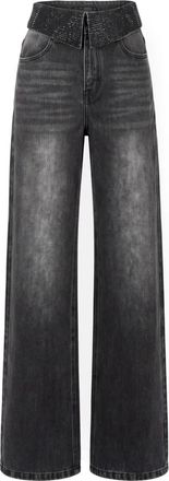 Twentyfourhaitch Ori Jeans - Dames - Loose Fit Jeans - Zwart - W27 - Katoen - Jeans
