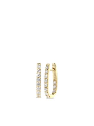 Alinka 18K gold diamond-pavé hoop earring