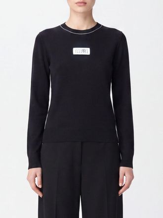 Maison Margiela Maglia in misto lana vergine con logo