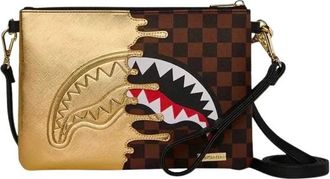 Sprayground Sharks in Paris Gold Drip Crossover Clutch - - Bags - unisex - Multicolore - ONE SIZE