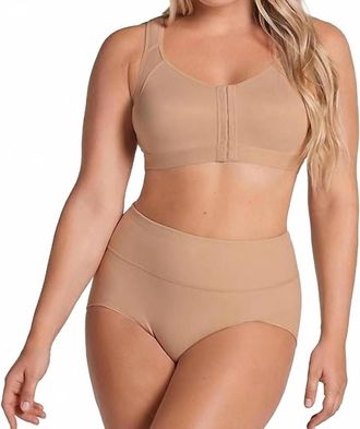 Leonisa Multi-Functional Unlined Wireless Posture Corrector Bra In Golden Beige