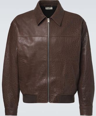 Frame Denim Leather bomber jacket