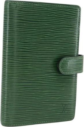 Louis Vuitton Pre-owned Accessories, female, Green, Size: ONE SIZE Pre-owned Leather Home-Office