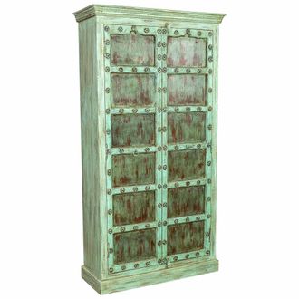 Wanderlust Deco Armario De Madera Acabado Artesanal 105x42x199