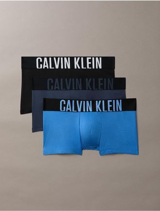 Calvin Klein Mens Intense Power Air 3-Pack Low Rise Trunk - Multi - XL