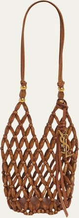 Saint Laurent Mini Bucket Bag in Wood
