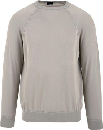 Drumohr Beige Truien voor Heren - Heren - Sweatshirts - Beige - 4XL - Hoodies & sweatvesten