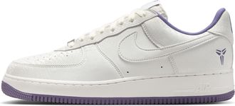 Nike Mens Kobe Air Force 1 Low Shoes in White | IB0018-102
