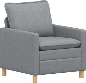 vidaXL Sof&aacute; Gris Claro 76 X 81 X 87,5 Cm Tela Vidaxl