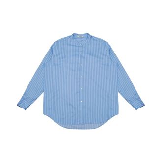 Auralee Overhemden, Heren, Blauw, M, Casual Shirts