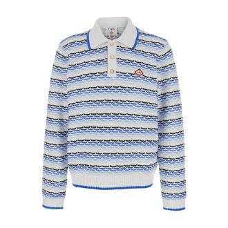 Casablanca Tops, Heren, Blauw, M, Kitted