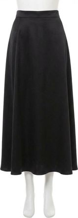 Z Supply Northpointe Satin Midi Skirt In Black