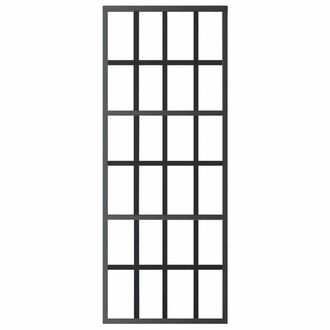 Berkfield Home Sliding Door ESG Glass & Aluminium 76x205 cm Black