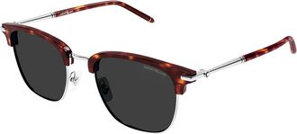 Montblanc MB0242S Asian Fit 010 Mens Sunglasses Tortoiseshell Size 55