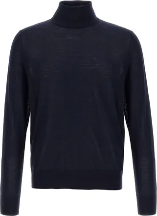 Dsquared2 Blue Virgin Wool Mens Cardigan