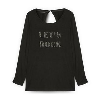 Fiorella Rubino Dames, Blouses & Shirts, Zwart, Maat: L Jersey